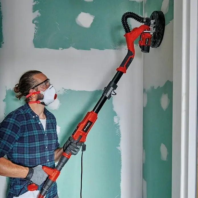 Einhell Schleifgitter-Set - Durchmesser: 180 mm, 5 -tlg., Passend für: Einhell Trockenbauschleifer TE-DW 180 - Der Einhell Trockenbauschleifer im Einsatz, ein unverzichtbares Werkzeug für professionelle Ergebnisse beim Innenausbau.