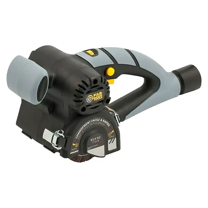 Fartools Desbastadora Renovator REX 80 Compact - 420 W - Aquí hay un decapante de pintura REX 80 de FAR TOOLS, una herramienta para la eliminación de pintura rápida y sencilla.