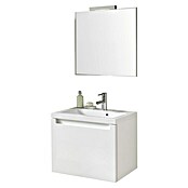 Riva Conjunto de mueble de baño Sierra (60 cm, Blanco, Brillante)