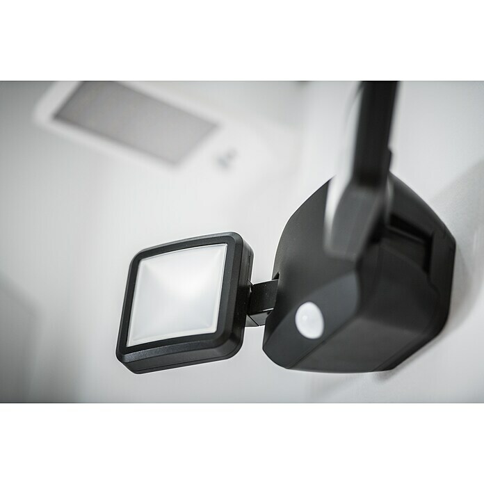Osram Sensor-LED-Außenwandstrahler Double (10 W, Schwarz, Mit Bewegungsmelder, 2-flammig)