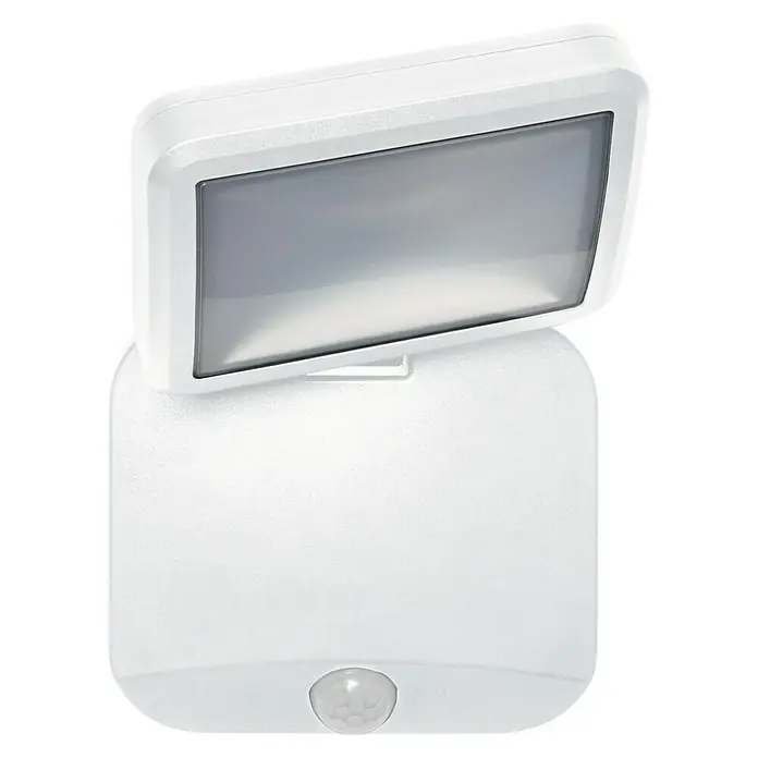 Osram LED-Sensor-Außenwandstrahler Single - 4 W, L x B x H: 12,7 x 10,8 x 21,5 cm, Weiß, IP54 - Weiße LED-Leuchte mit Bewegungssensor für den Innenbereich, ideal als Nachtlicht oder für Flure. Praktisch und energieeffizient.