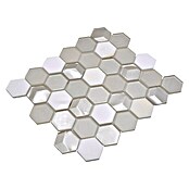 Mosaikfliese Hexagon HXN 11 (26 x 30 cm, Weiß, Matt)