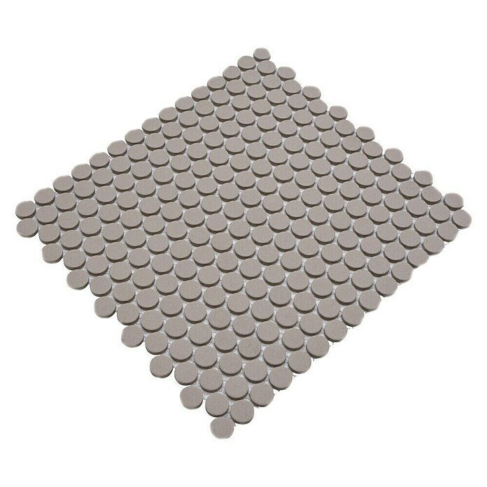 Mozaik pločica Knopf Uni CU K217  (31,5 x 29,4 cm, Svijetlosive boje, Mat) | BAUHAUS