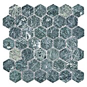 Mosaikfliese Hexagon Uni MOS HXN 407 (29,8 x 30,5 cm, Grün, Matt)