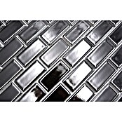Mozaik pločica Brick Uni CBR 4BG  (29,8 x 29,8 cm, Crne boje, Sjaj) | BAUHAUS