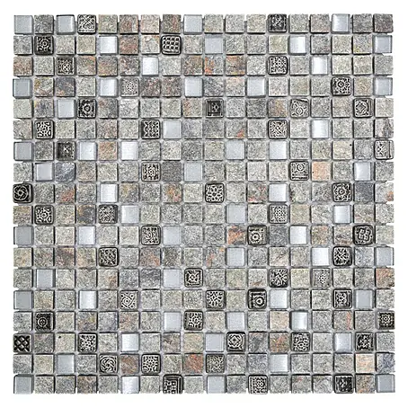 Mosaikfliese Quadrat Crystal Mix XCM M710