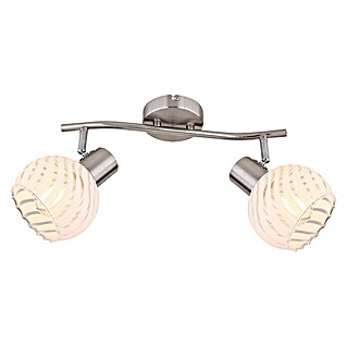 Globo Regleta Willy (80 W, L x An x Al: 36 cm x 19 cm x 192 mm, Níquel mate, Claro, Blanco, E27)