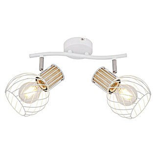 Globo Plafón Luise (40 W, L x An x Al: 29,6 x 23 x 18,5 cm, Blanco, E27, 2 ud.)
