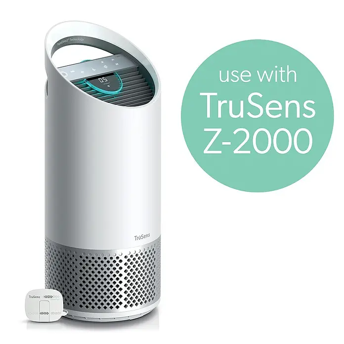 Leitz TruSens HEPA-Filter Allergie - Passend für: TruSens Luftreiniger Z-2000/Z-2500 - Abbildung des TruSens Z-2000 Luftreinigers, der mit einem Sensor für verbesserte Luftqualität und Leistung im ganzen Raum verwendet wird.