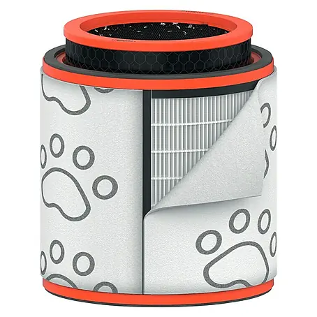 Comedes Deeltjesfilter voor Leitz TruSens Z-2000, 3-in-1, middelgrote luchtreiniger, 2 stuks