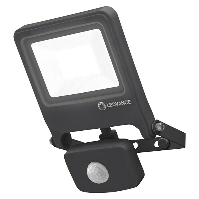 Ledvance LED-Strahler Endura FloodAnthrazit, Sensor, 20 W, IP44 Diagonal View