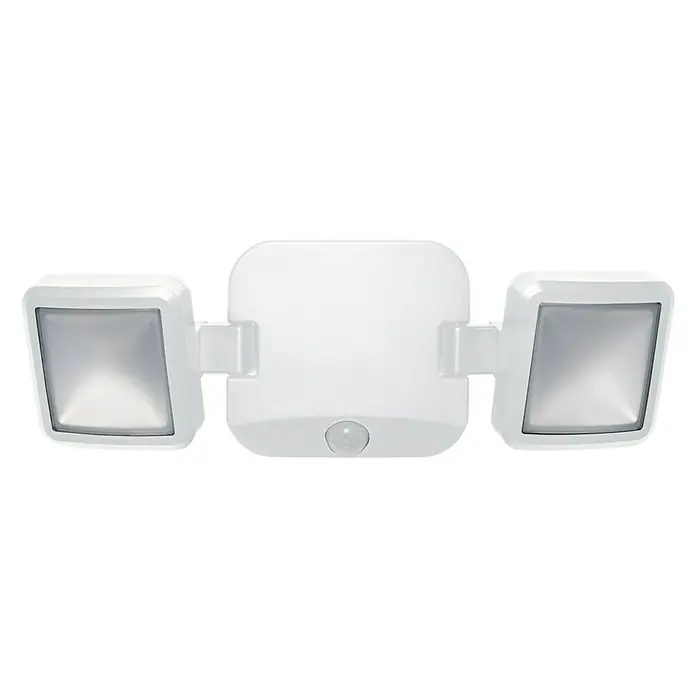Osram LED-Sensor-Außenwandstrahler Double - 10 W, L x B x H: 33,2 x 10,5 x 11,2 cm, Weiß, IP54 - Weiße LED-Strahler mit Bewegungsmelder für den Außenbereich. Optimale Ausleuchtung und Sicherheit für Ihr Zuhause.