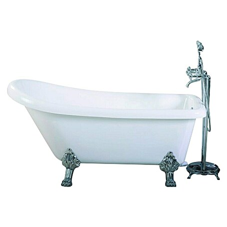 Sanotechnik Freistehende Badewanne Empire (L x B: 170 x 75 cm, Sanitäracryl, Weiß)