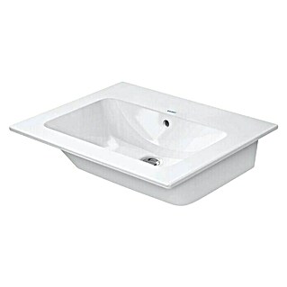 Duravit ME by Starck Waschtisch Typ 1 (63 x 49 cm, Ohne Spezialglasur, Hahnloch: Ohne, Mit Überlauf, Weiß)