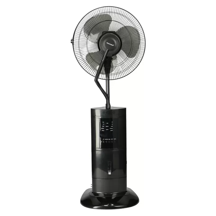 PR Klima Ventilador de pie con nebulizador - Negro, 45 cm, 128 cm