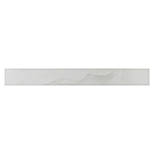 Sockelfliese Onix Cloud (7 x 60 cm, Weiß/Grau, Glänzend)