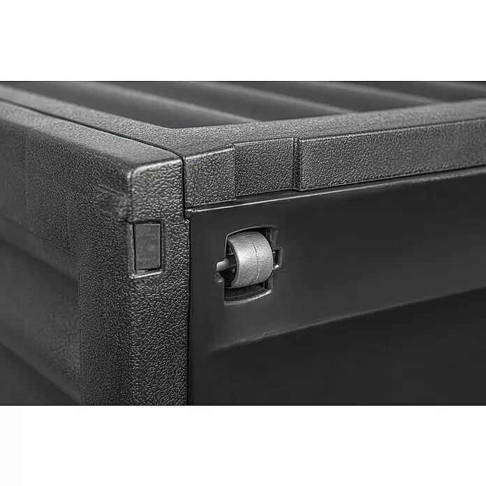 Jelenia Plast Garten-Aufbewahrungsbox Wave - 120 x 52 x 54 cm, Anthrazit, Kunststoff - Detailaufnahme