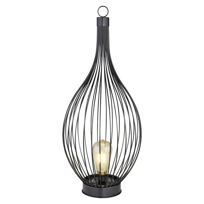 Globo Lámpara decorativa solar (0,06 W, Negro, Ámbar, IP44) | BAUHAUS
