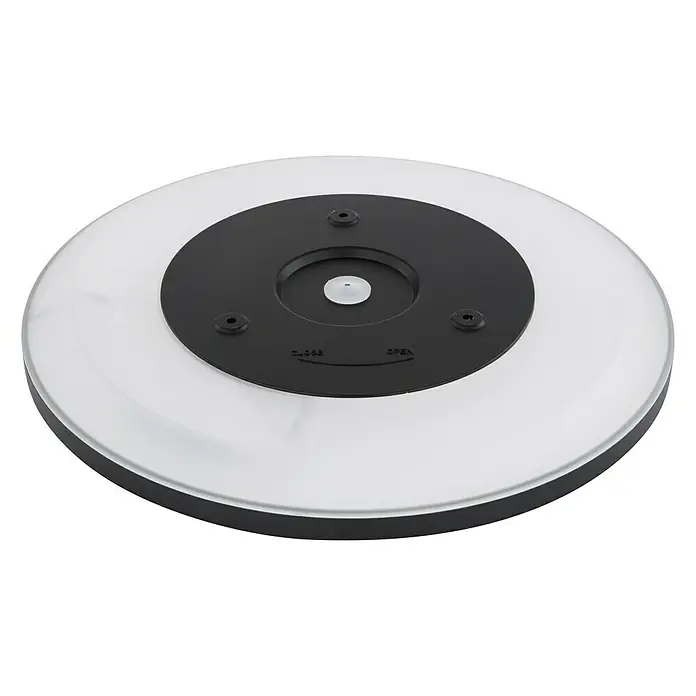 Globo LED-Deckenleuchte rund - 24 W, Ø x H: 420 mm x 2,5 cm, Schwarz, Warmweiß - Deckenleuchte mit Drehverschlussfunktion für einfache Installation und Wartung. Das moderne Design fügt sich nahtlos in jeden Raum ein.