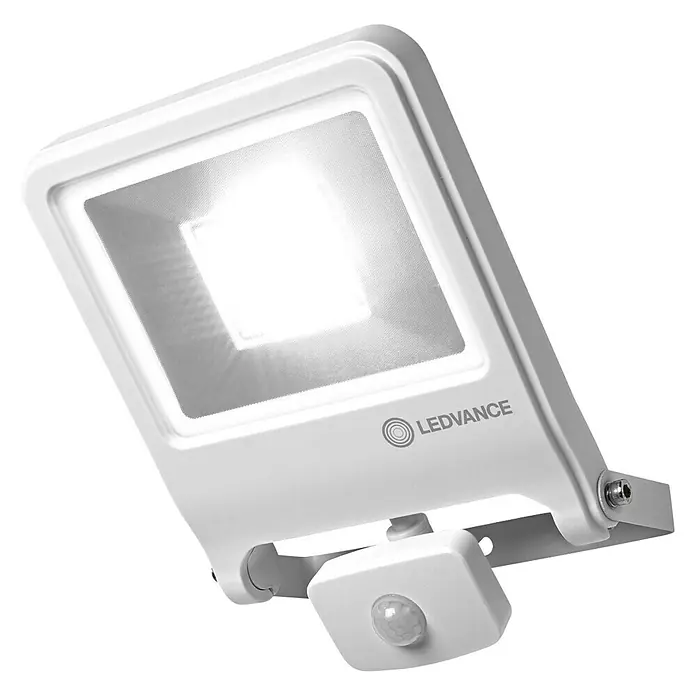 Ledvance LED-Strahler Endura Flood50 W, Weiß, Warmweiß, IP44 - LEDVANCE Flutlichtstrahler mit Bewegungsmelder für den Außenbereich, ideal zur Beleuchtung von Wegen und Einfahrten.