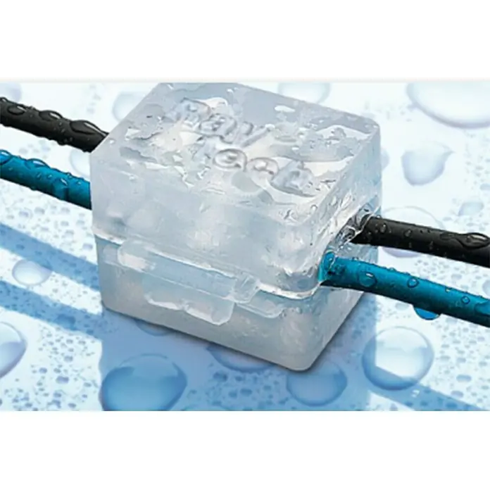 RayTech Protección de empalmes - Transparente, 4 ud., L x An x Al: 23 x 30 x 24 mm - Caja de conectores de cable impermeable protege las conexiones eléctricas de la humedad y la corrosión. Ideal para exteriores.