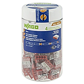 Wago Lasklem (100 st., Aantal kabels: 4 st., 0,5 mm² - 2,5 mm²)