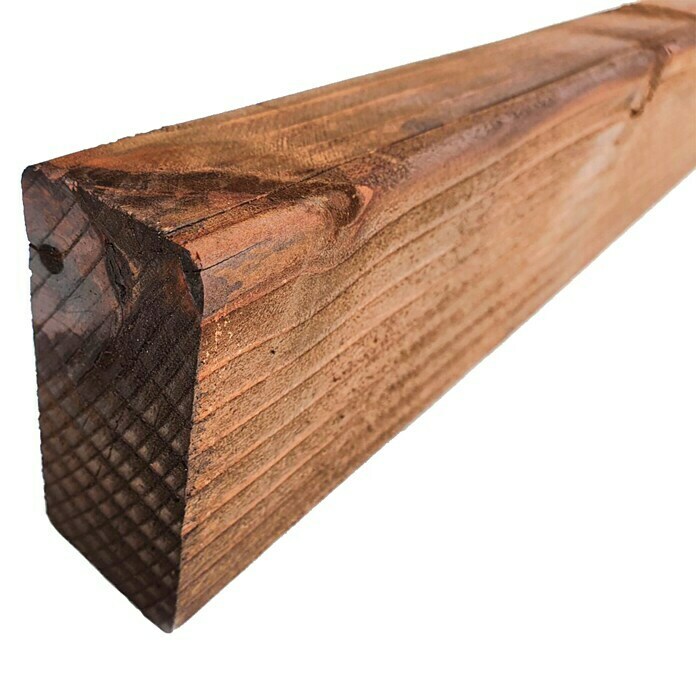 Poste de madera cuadrado, 7x7x300 cm.