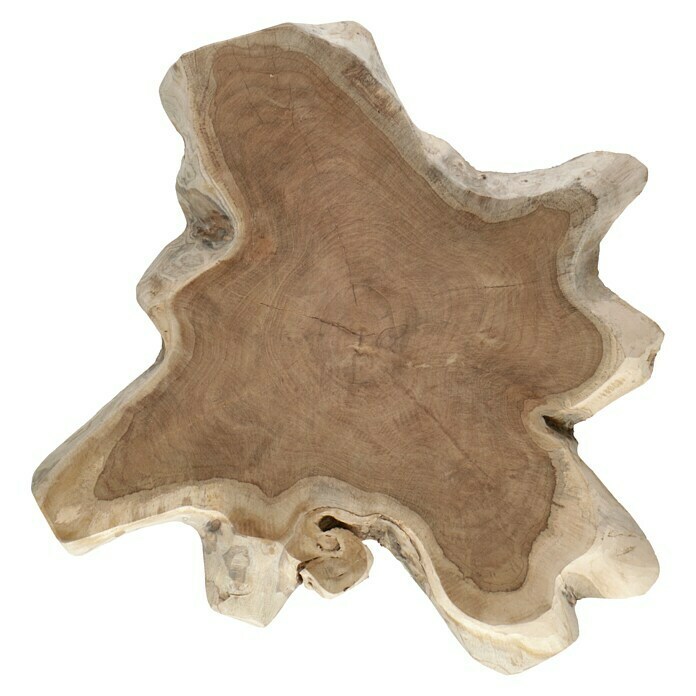 BaumscheibeTeak, Unbehandelt, Durchmesser: 45 cm - 50 cm Top View