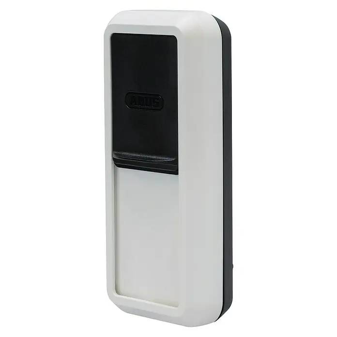 Abus HomeTec Pro Fingerabdruck Lesegerät CFS3100W - L x B x H: 29 x 67 x 143 mm, Weiß - ABUS Schlüsseltresor in Weiß und Schwarz. Kompakter Tresor zur sicheren Aufbewahrung von Schlüsseln im Außenbereich.