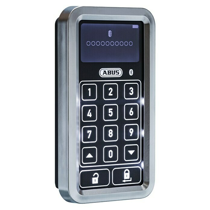 Abus HomeTec Pro Funk-Tastatur CFT 3100S (L x B x H: 29 x 78 x 142 mm, Passend für: Abus HomeTec Pro Funk-Türschlossantrieb CFA3100, Silber) | BAUHAUS