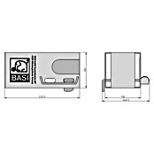 Basi Diebstahlsicherung KFZ 114 (Stahl verzinkt) | BAUHAUS