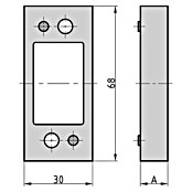 Basi Distanz-Abstandshalter (Passend für: BASI Panzer-Riegelschloss, L x B x S: 68 x 30 x 2 mm, Braun) | BAUHAUS