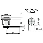 Basi Universalzylinder HS 312 (Passend für: Universal - Burg) | BAUHAUS