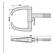 Basi Radkralle KFZ 105 (Stahl, Länge: 185 mm) | BAUHAUS