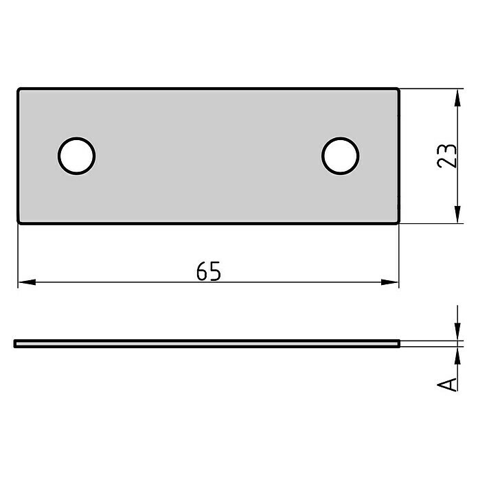 Basi Distanzplatten-Set (Passend für: BASI Fenstersicherung FS 65, Weiß) | BAUHAUS