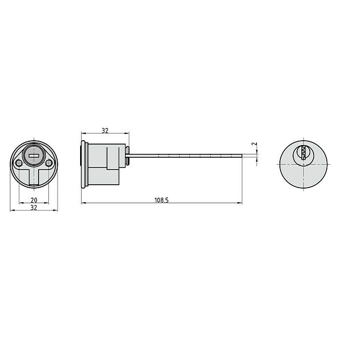 Basi Profilzylinder V50 (Profilschlüssel) | BAUHAUS