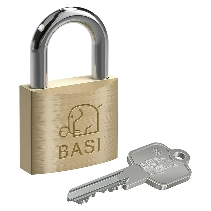 Basi Vorhangschloss V50Material Bügel: Gehärteter Spezialstahl
