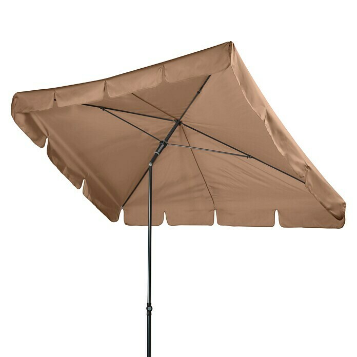 Doppler Sonnenschirm Sunline-Waterproof IIIGreige, 260 x 150 cm Diagonal View