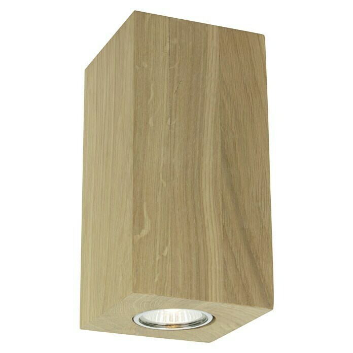 Spotlight LED-Wandleuchte (5 W, Eiche, L x B x H: 10 x 10 x 10 cm)