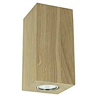 Spotlight LED-Wandleuchte Wood Dream (5 W, L x B x H: 10 x 10 x 20 cm, Eiche, Warmweiß)