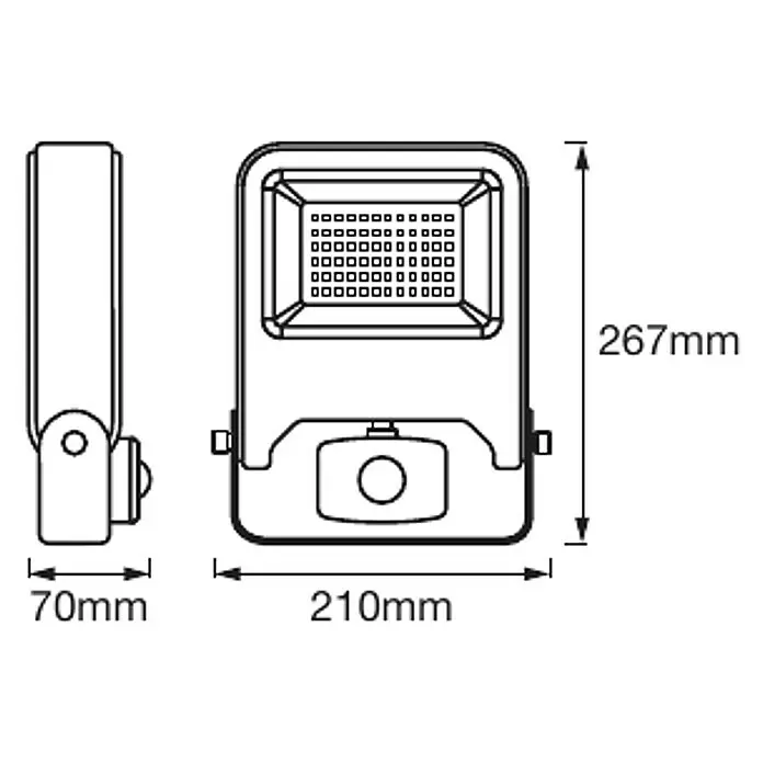 Osram LED-Strahler Endura Flood30 W, Anthrazit, Warmweiß, IP44