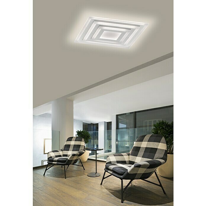 Fischer & Honsel LED-Deckenleuchte Gorden (56 W, L x B x H: 60 x 60 x 6,7 cm, Weiß, Mehrfarbig) | BAUHAUS