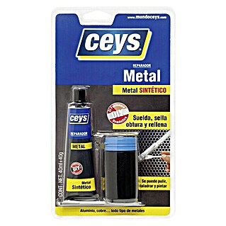 Ceys Adhesivo bicomponente Metal (Gris, 40 mg)