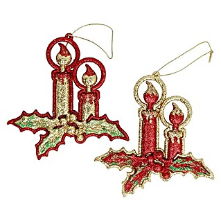 Kurt S. Adler Christbaumschmuck Kerze (Gold, Kunststoff, 1 Stk.)