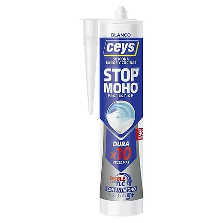 Ceys  Silicona para sanitarios y cocinas Stop Moho