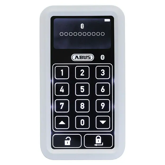 Abus HomeTec Pro Funk-Tastatur CFT 3100WL x B x H: 29 x 78 x 142 mm, Passend für: Abus HomeTec Pro Funk-Türschlossantrieb CFA3100, Weiß - ABUS Keypad: Das ABUS Keypad bietet eine sichere und komfortable Möglichkeit, Türen per Zahlencode zu öffnen. Einfache Bedienung, hohe Sicherheit.