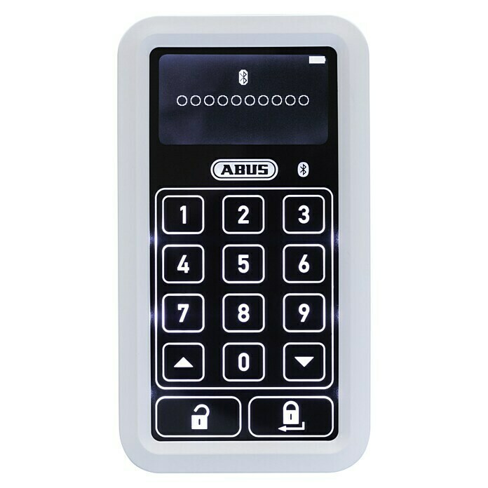 Abus HomeTec Pro Funk-Tastatur CFT 3100WL x B x H: 29 x 78 x 142 mm, Passend für: Abus HomeTec Pro Funk-Türschlossantrieb CFA3100, Weiß Front View