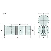 Basi Rohrtresor RT 103-S (Länge: 138 mm, Aluminium) | BAUHAUS