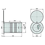 Basi Rohrtresor RT 103-S (Länge: 140 mm, Aluminium) | BAUHAUS