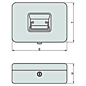 Basi Geldkassette GK10 (L x B x H: 12,5 x 9,5 x 6 cm, Rot) | BAUHAUS